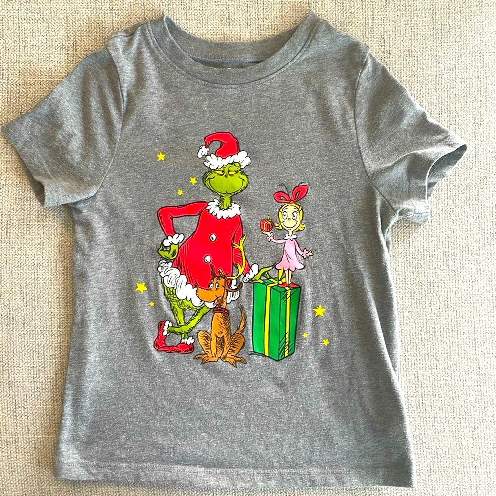 Grinch short sleeve tshirt, size 5T